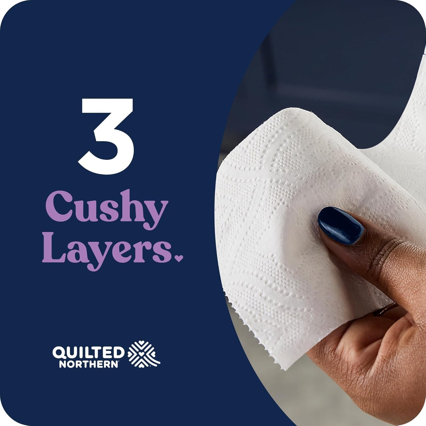 Quilted Northern Ultra Plush Toilet Paper, 24 Mega Rolls = 96 Regular Rolls, 3X Thicker*, 3 Ply Soft Toilet Tissue